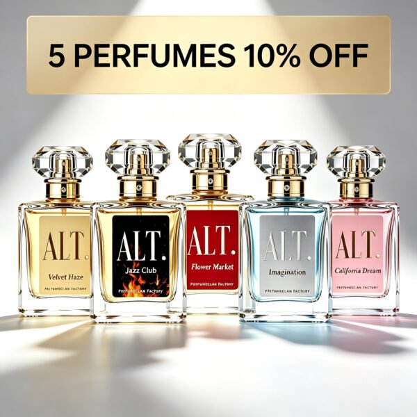 5 PERFUMES 10% OFF